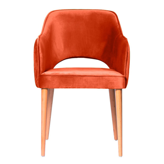 Chair Rose velour Velutto, 39, legs beech lacquered - photo 8