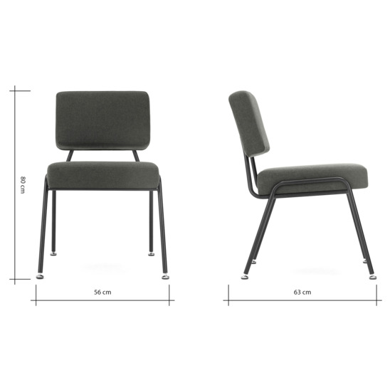 Knox dining chair, grey - photo 4