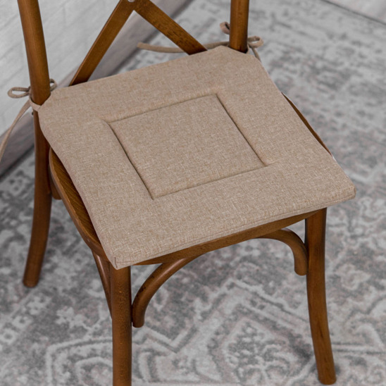 Chair cushion 39x39, beige - photo 2