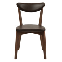 Product photo Ruby chair, eco-leather brown Cometa dark Brown, antique walnut from the ChiedoCover company.