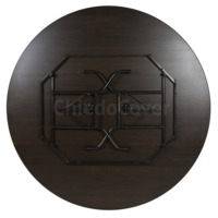 Product photo Leader 3 table, D1200, wenge, black from the ChiedoCover company.