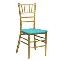 Product photo Chiavari chair cushion 01, 2 cm, turquoise from the manufacturer ChiedoCover, product picture, real product photo