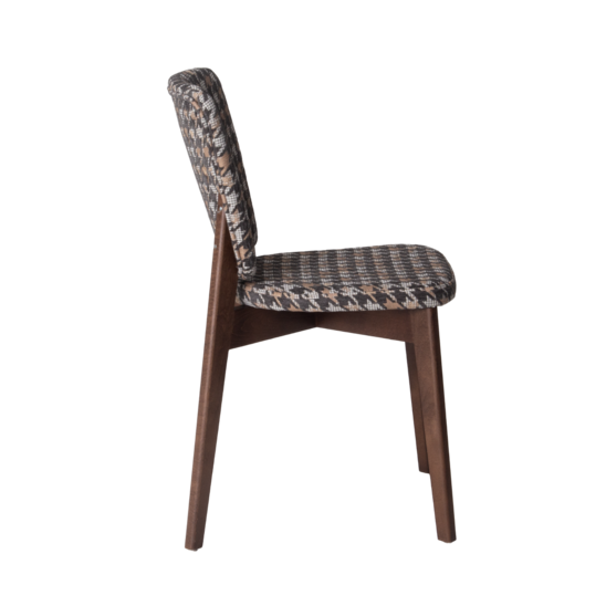 Safir chair, chenille Salon 03, beech legs, antique walnut stain - photo 3