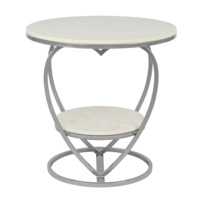 Product photo Valentine table, bilbao marble, silver from the ChiedoCover company.
