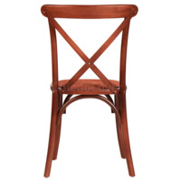 Product photo Crossback chair, mahogany, with cushion from the ChiedoCover company.