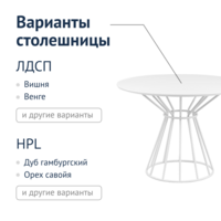 Product photo Zhi-Shi table d1000, HPL White matt from the ChiedoCover company.
