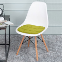 Product photo Chair cushion, biscuit, green velour from the ChiedoCover company.