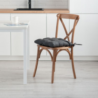 Product photo Cushion with ties for a chair, dark grey from the ChiedoCover company.