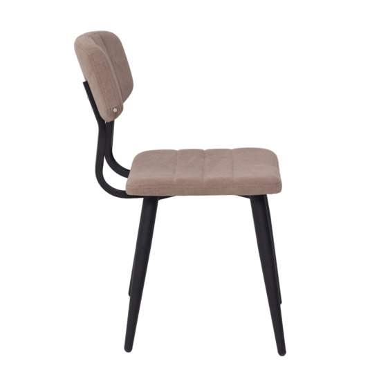 Kato chair, beige microfibre, metal legs - photo 2