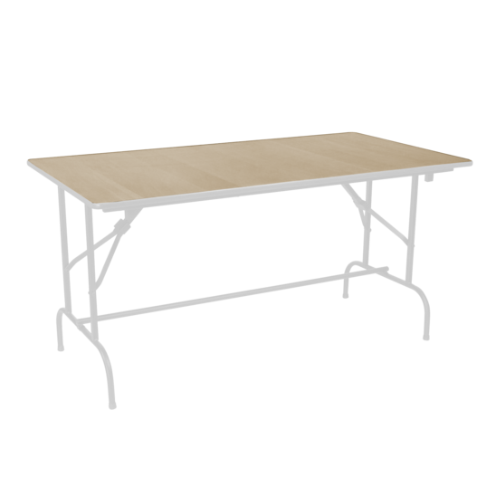 Leader 1 table with footrest 900x600, beige, white - photo 1