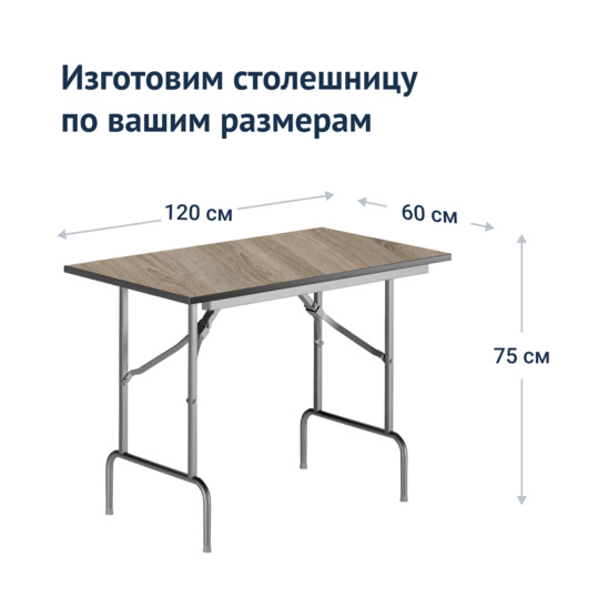 Table Leader 1, 1200x600, ash, silver, PVC edge, without bumpers - photo 3