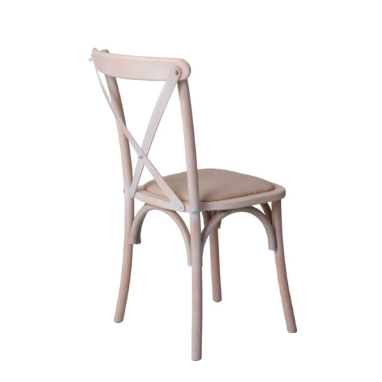 Crossback chair, bleached oak, with cushion - photo 3