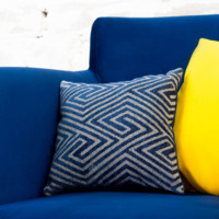 Product photo Decorative pillow Lazio, blue from the ChiedoCover company.