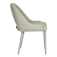 Product photo Mila's chair, grey matting from the ChiedoCover company.