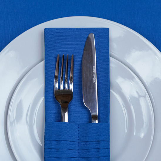 A set of placemats and couverts for 2 devices, blue - photo 8