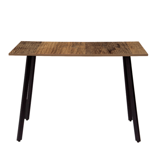 Loft Ray table, 1100x650x760 mm H1330 Oak Santa Fe vintage, legs RAL 9005 matt - photo 2