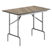 Product photo Table Leader 1, 1200x600, ash, silver, PVC edge, without bumpers from the manufacturer ChiedoCover, product picture, real product photo