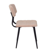 Product photo Kato light chair, Remy 14 velour, metal frame, plywood from the ChiedoCover company.