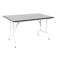 Product photo Table Leader 1, 1500x800, grey, white from the manufacturer ChiedoCover, product picture, real product photo