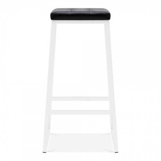 Bar stool, soft, white - photo 2