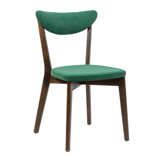 Ruby chair, green velour - photo 1