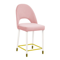 Product photo Mallin semi-legendary chair, Ginger 11 velour, beech legs, RAL 9003 + gold from the manufacturer ChiedoCover, product picture, real product photo