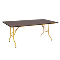 Product photo Table Leader 2, 2400x800, wenge, gold from the manufacturer ChiedoCover, product picture, real product photo