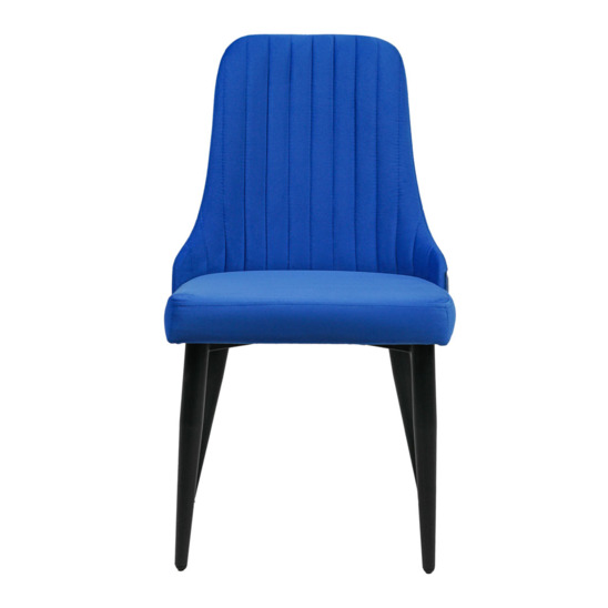 Kongsberg chair, velour blue velutto 45, metal legs - photo 2