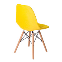 Product photo E07 chair cover for Eames, yellow from the ChiedoCover company.