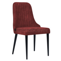 Product photo Kongsberg chair, burgundy fabric, black legs from the manufacturer ChiedoCover, product picture, real product photo