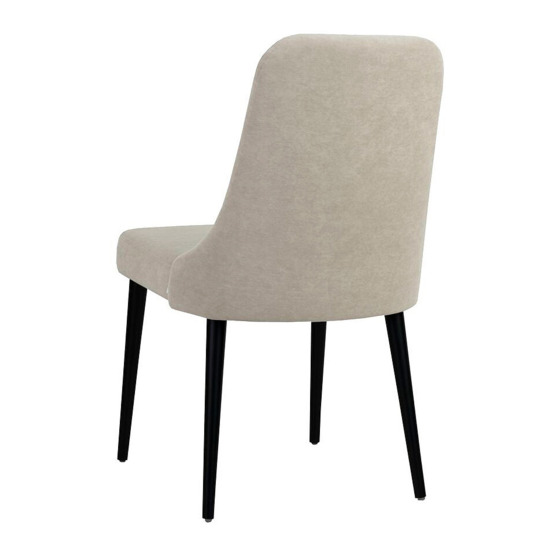 Kongsberg chair, light beige, black legs - photo 3