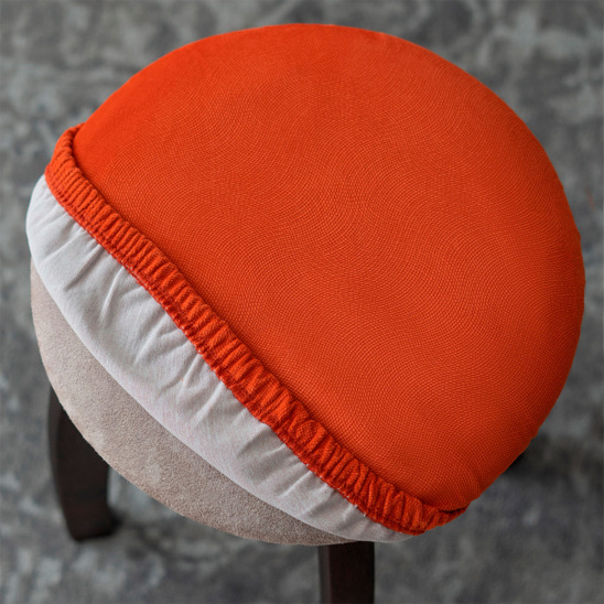 Stool cover, without foam rubber, orange - photo 3