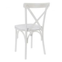 Product photo Crossback chair cushion, white from the ChiedoCover company.