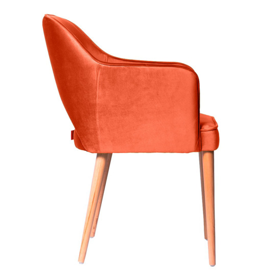 Chair Rose velour Velutto, 39, legs beech lacquered - photo 1