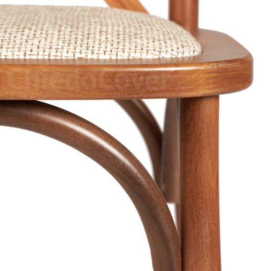 Crossback chair, light walnut, with cushion - photo 7