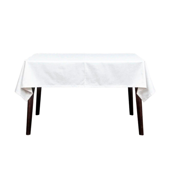 Richard tablecloth with one stitch seam 160*120, white monogram - photo 1