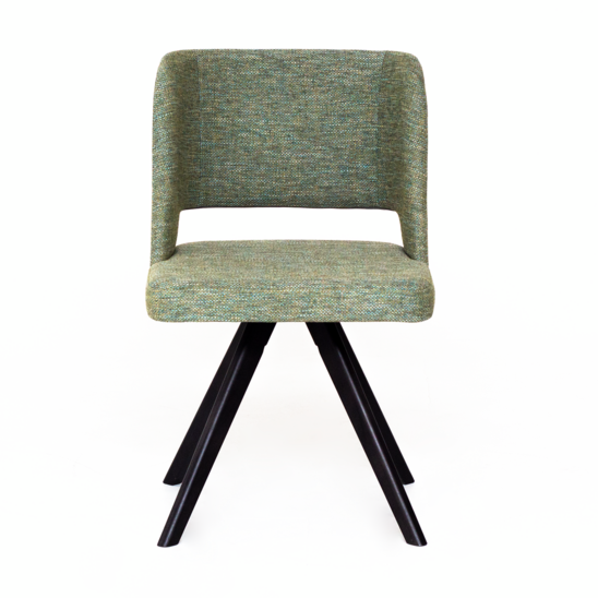 Fill chair, green matting, beech legs - photo 2