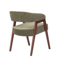 Product photo Ricco chair, Sharli 6 velour, legs beech stain antique walnut from the ChiedoCover company.