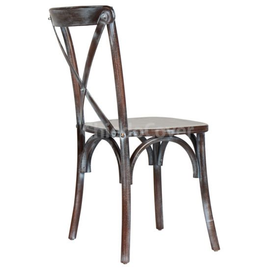 Crossback chair, wenge, white patina - photo 3