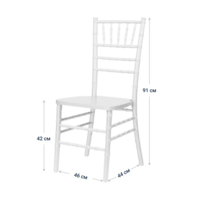 Product photo Chiavari chair, White, wooden from the ChiedoCover company.