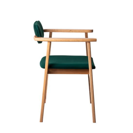 Gavi chair, velour Velluto 33, legs beech lacquered - photo 3