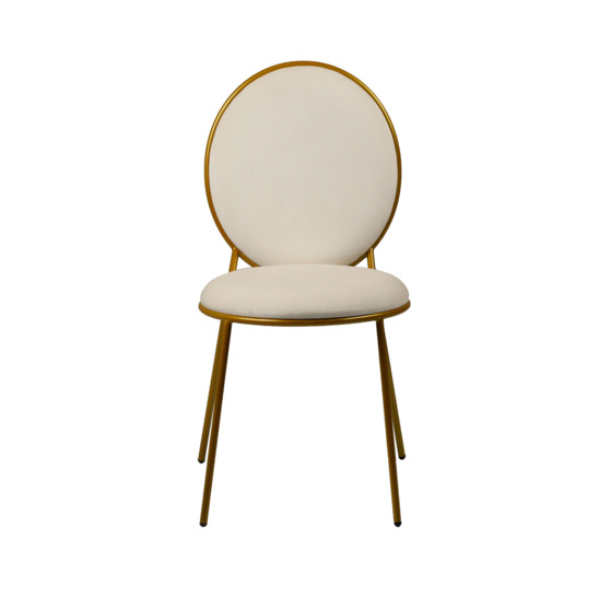 Bounty chair, velour, gold frame - photo 2