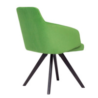 Product photo Fresh chair, velour Velutto 31, legs beech stain black from the ChiedoCover company.