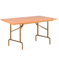 Product photo Table Leader 1, 1200x600, beech, champagne, PVC edge, without bumpers from the manufacturer ChiedoCover, product picture, real product photo