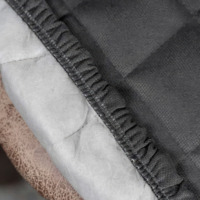Product photo The stool cover is sealed, dark grey from the ChiedoCover company.