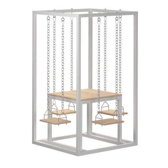 Loft table with swings, four-person - photo 3