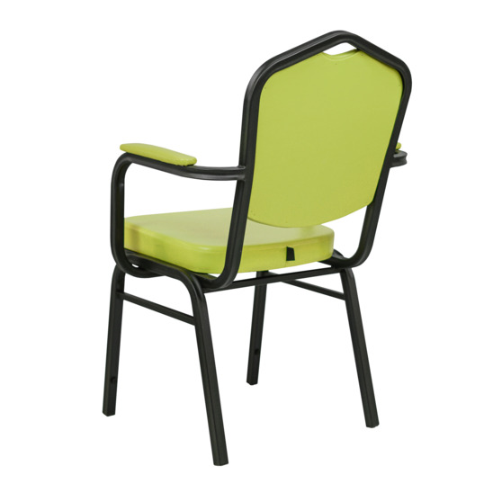 Hit 25 mm, with armrests, black moire, lime eco-leather - photo 3