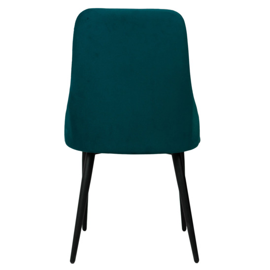 Aer chair, black legs, blue velour - photo 4