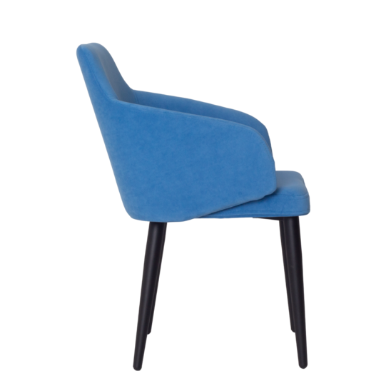 Fresh chair, velour Teddy 931, metal legs RAL 9005 - photo 3