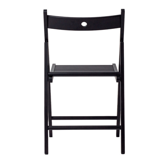 Compact folding chair, black stain - photo 4